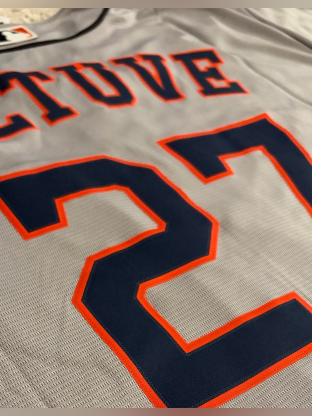 Nike Authentic Houston Astros Jose Altuve #27 MLB Gray Jersey Men’s Sz: 3XL - Picture 6 of 7